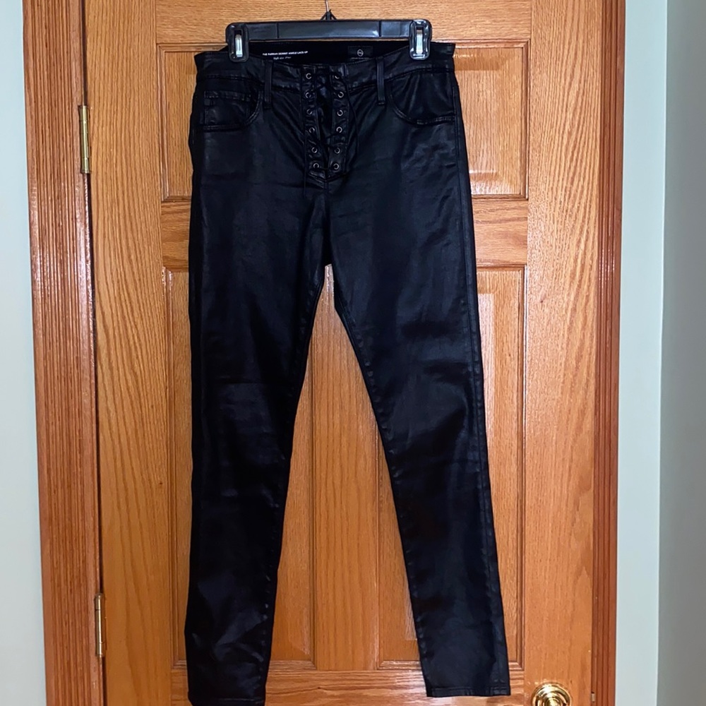 AG Leather Skinny Pants